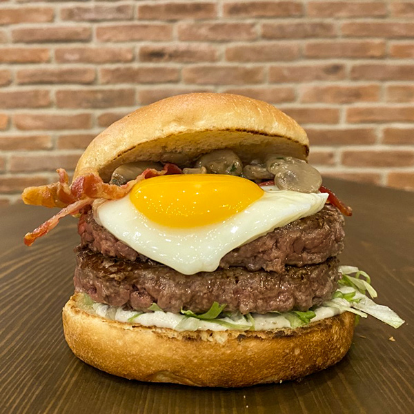 Bacon & Egg Burger Double